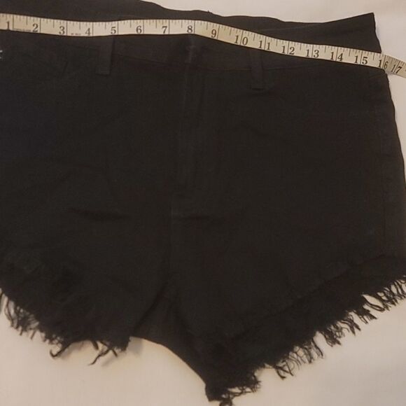 Kan can black distressed jean shorts size 29 - Picture 7 of 11
